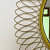 Engineered Iron Round Wall Mirror in Golden Colour - right_view