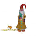 HANDMADE GLITTER ART WORK FIGURINE Multicolour Iron Figurines - top_view