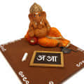 Terracotta Shri Ganesha Teacher - left_view