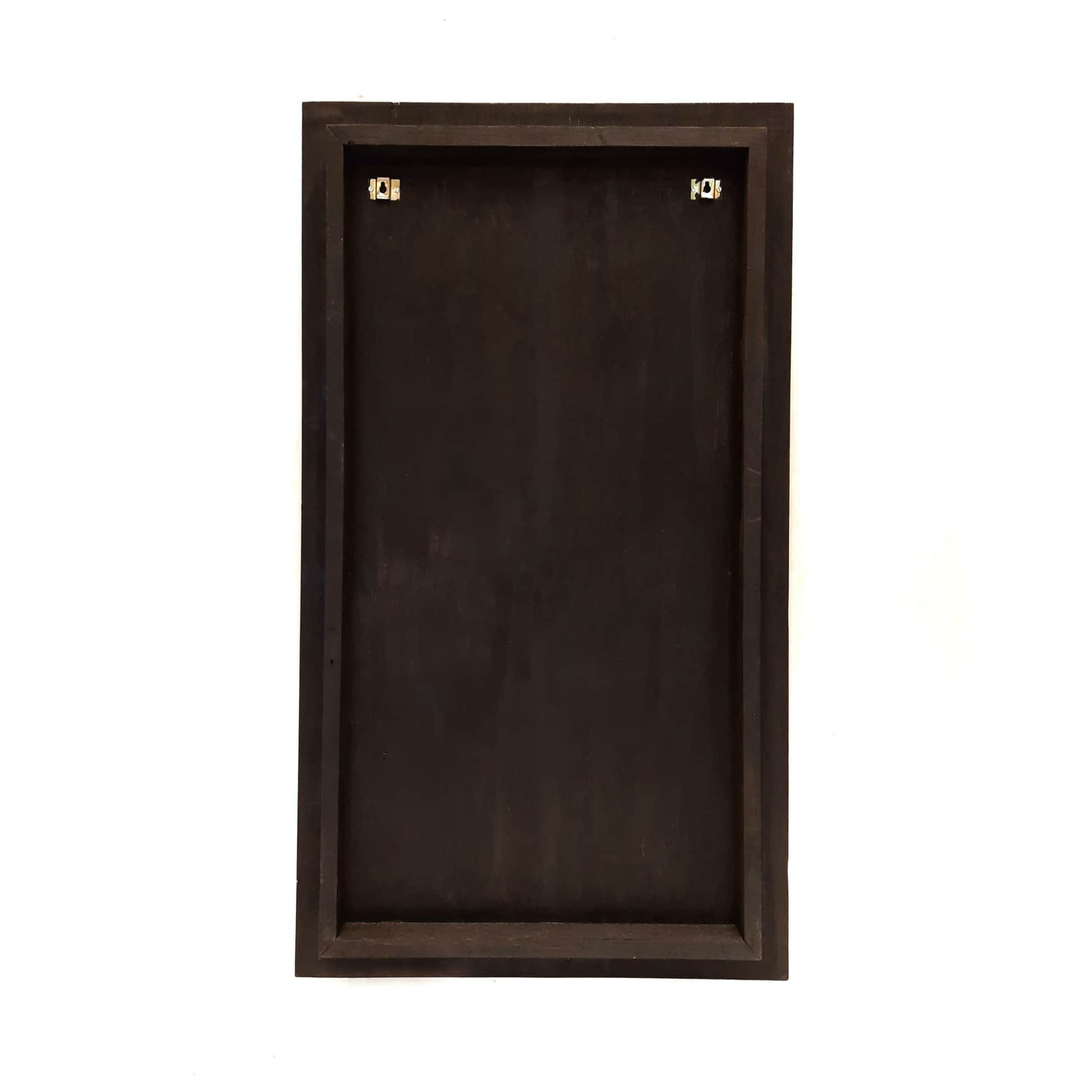 Wooden Mystical mural wall piece (Metal leaf) - rear_view