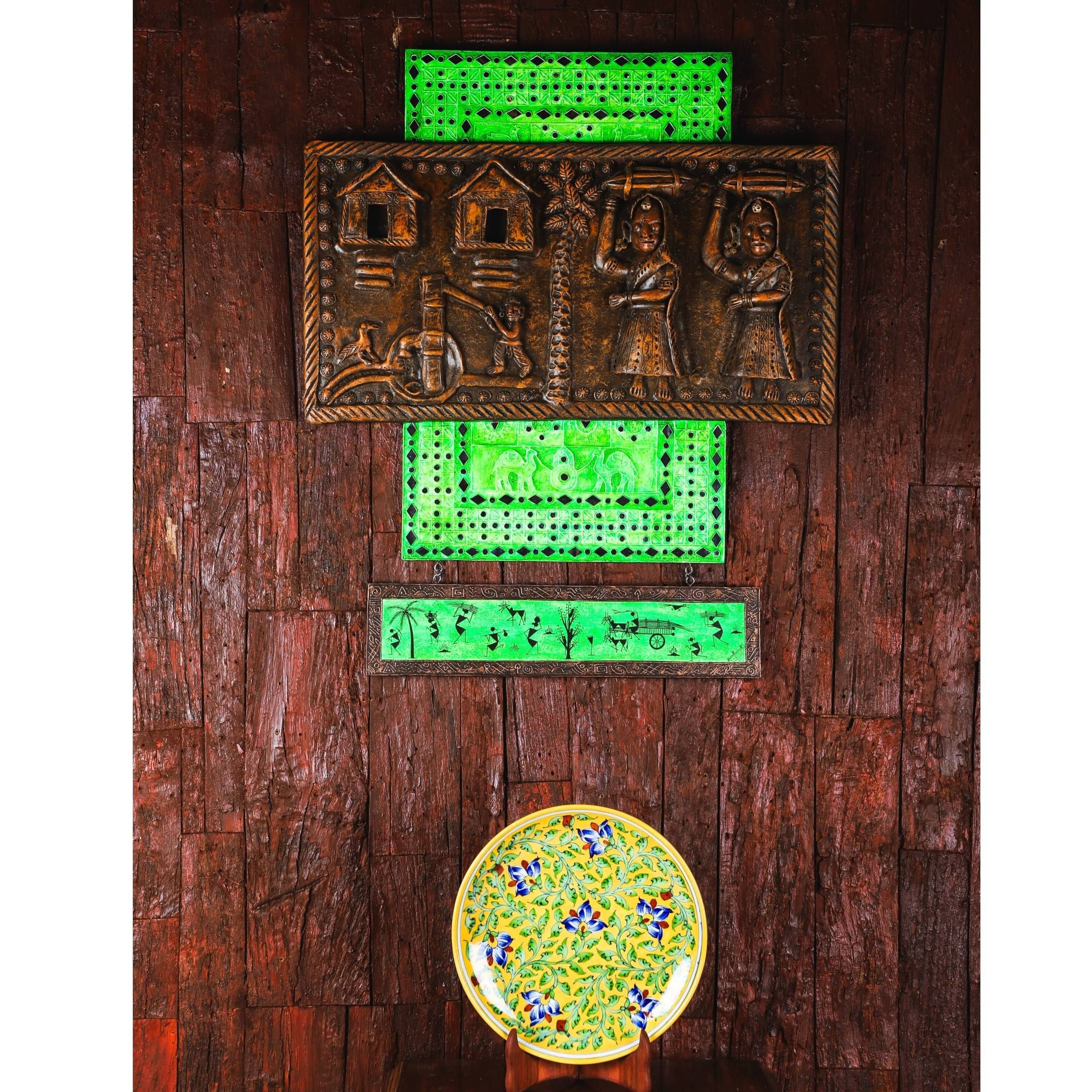 Wooden Mystical mural wall piece (Lipan Work)