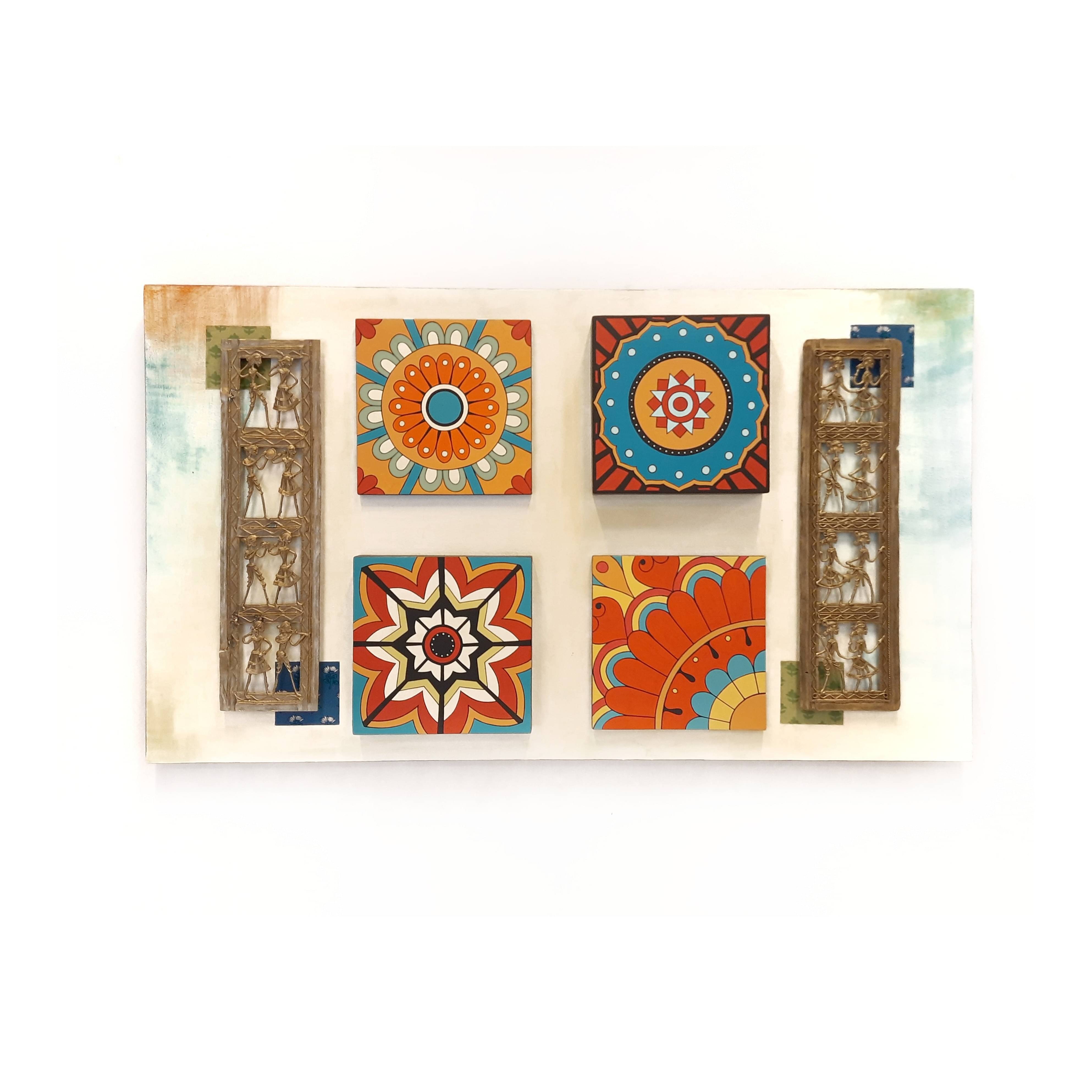 Wooden Mystical mural wall piece (Motives)