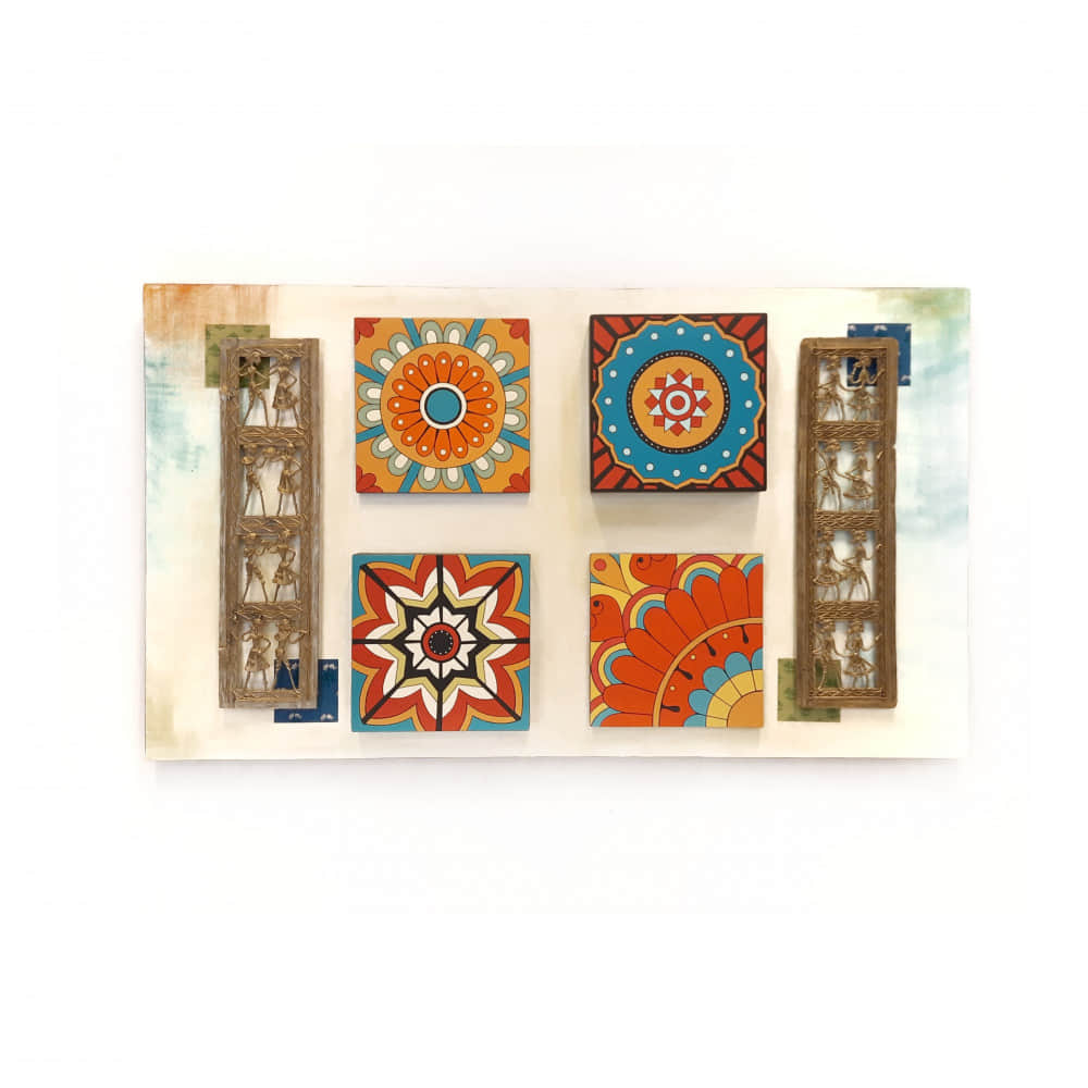 Wooden Mystical mural wall piece (Motives) - photo