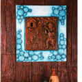 Wooden Mystical mural wall piece (Rural) - front_view