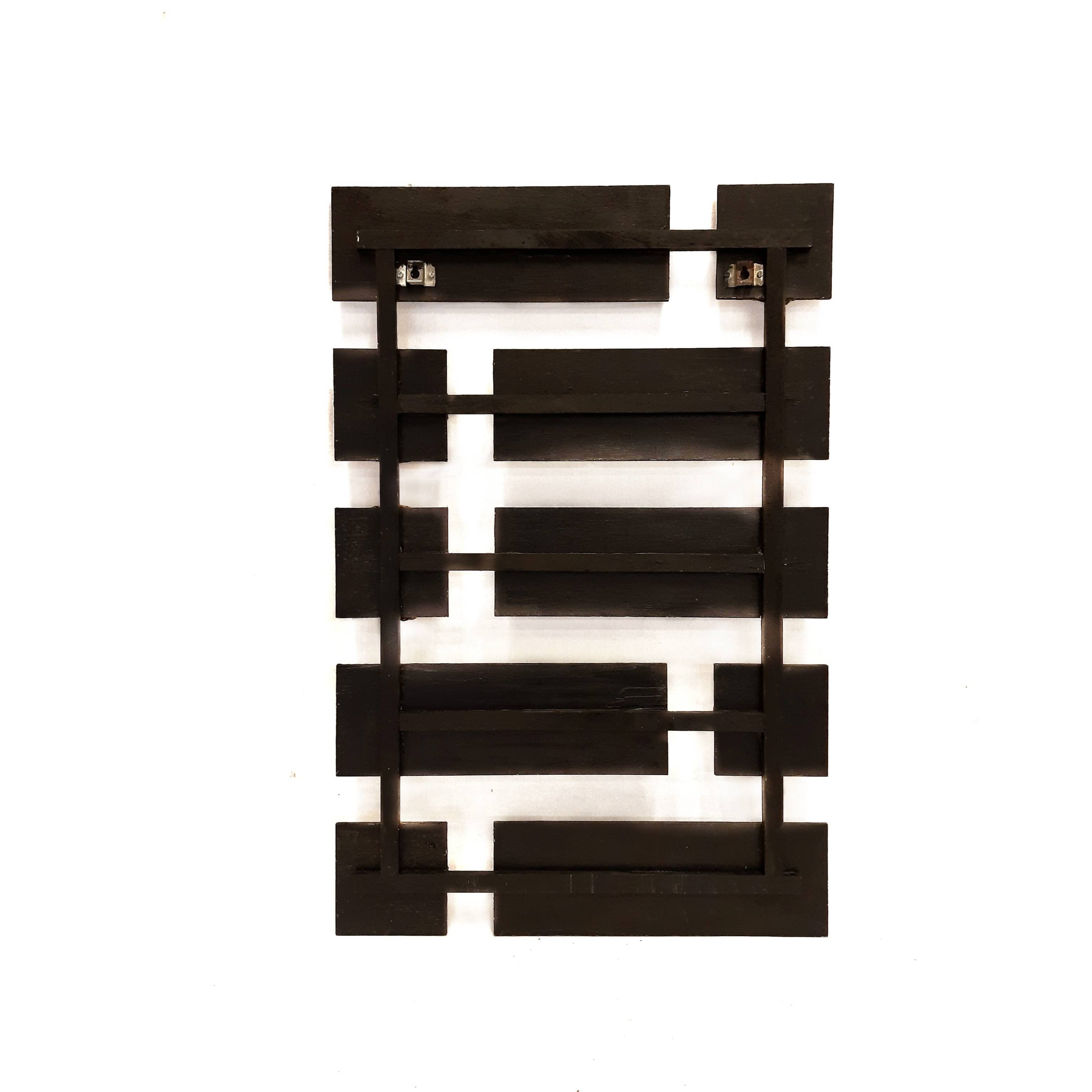 Wooden Mystical mural wall piece (Warli + Lipan Work)