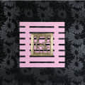 Wooden Picturesque Fencing : (Pink Tribal) (Code No: W-G16 142) - front_view