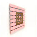 Wooden Picturesque Fencing : (Pink Tribal) (Code No: W-G16 142) - right_view