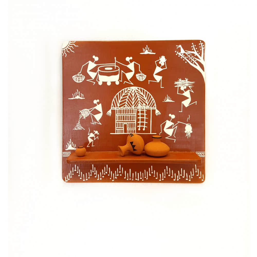 Wooden Village Filigrees/ Village Conclaves: (Tribal Working) (Code No: FR-G14 365) - photo