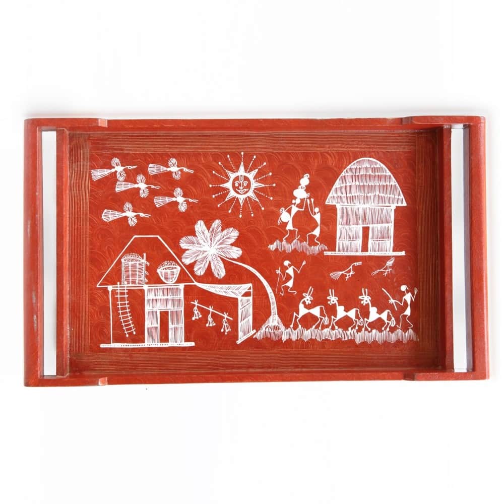 MDF TEA TRAY - front_view