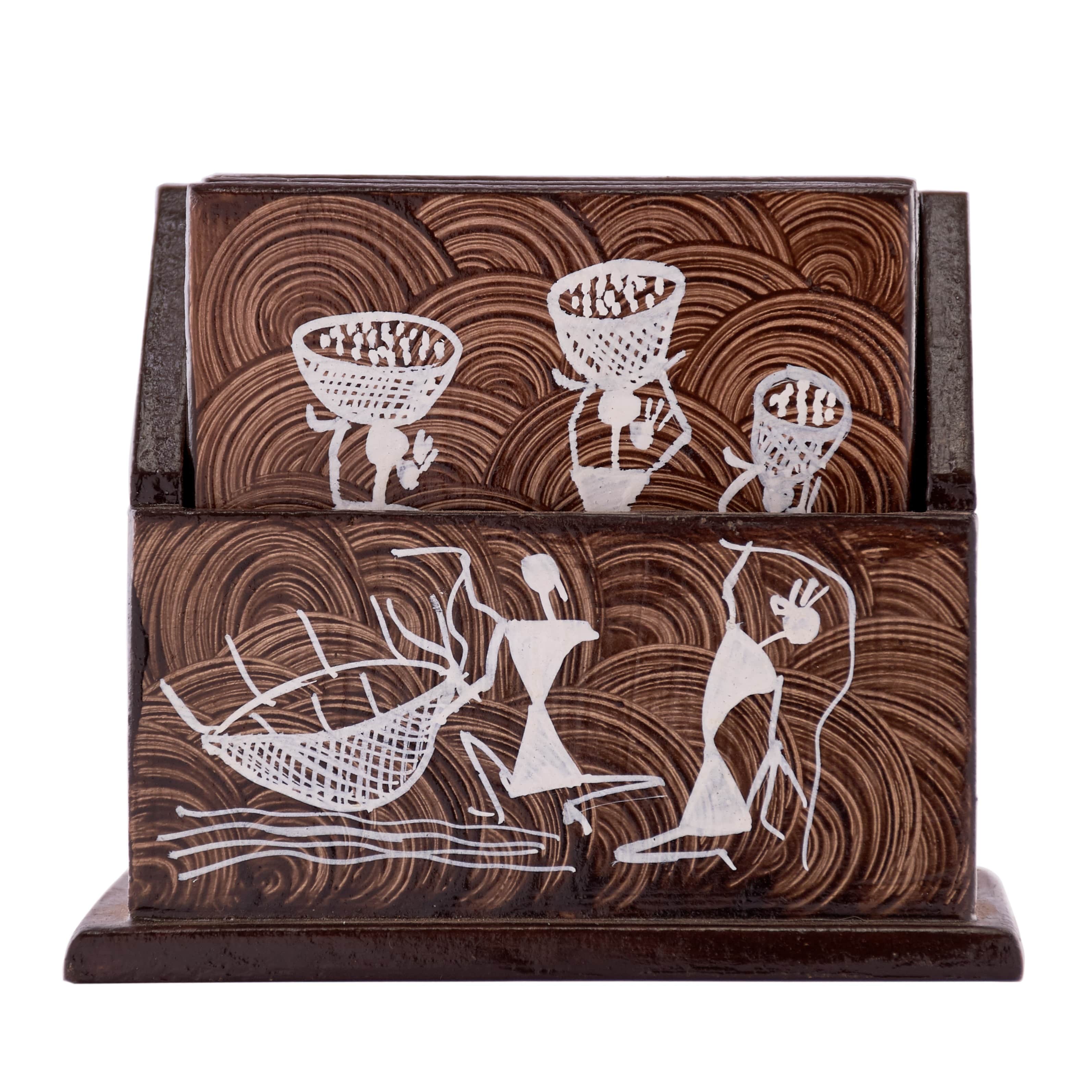 MDF STANDING TEA COSTER - front_view