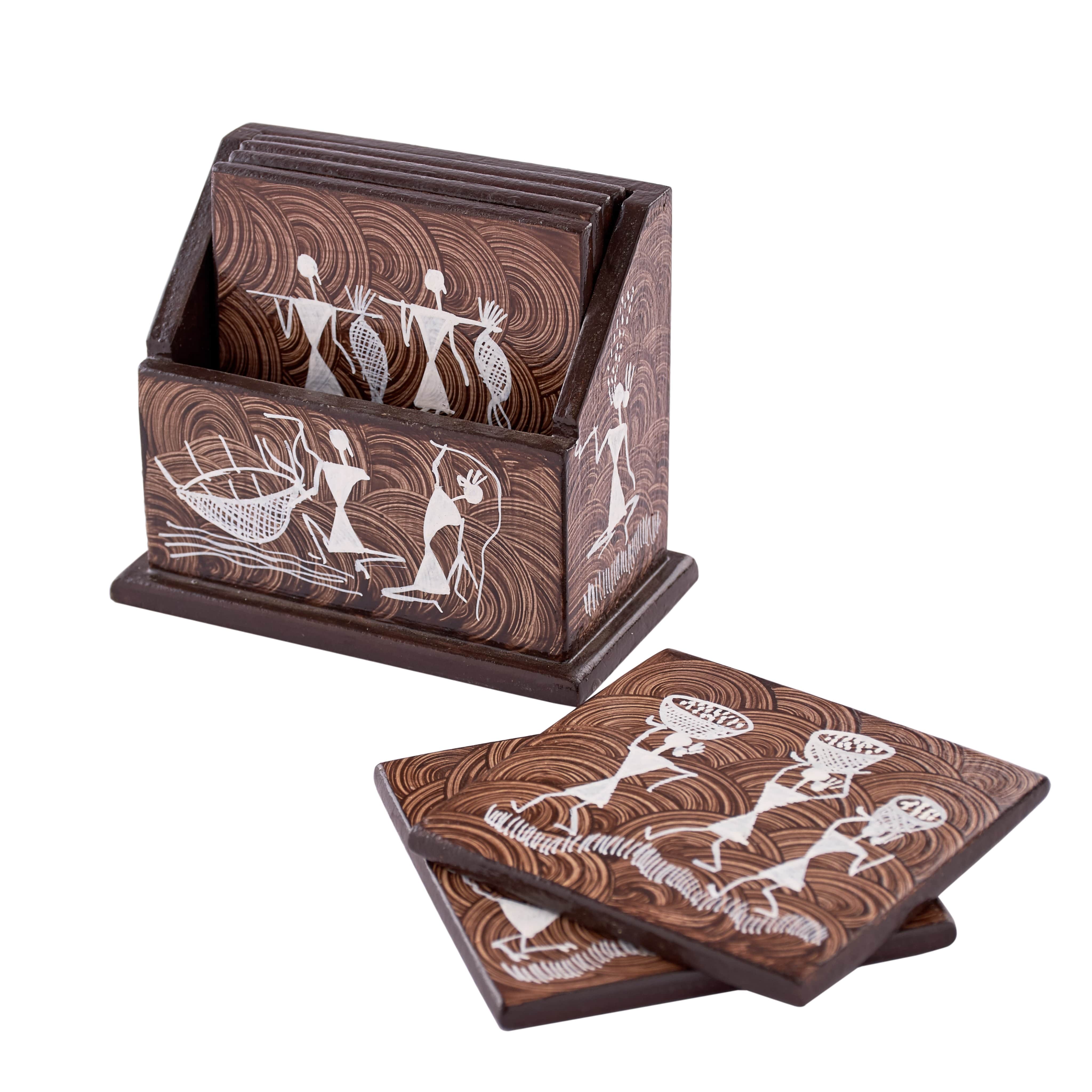 MDF STANDING TEA COSTER - top_view