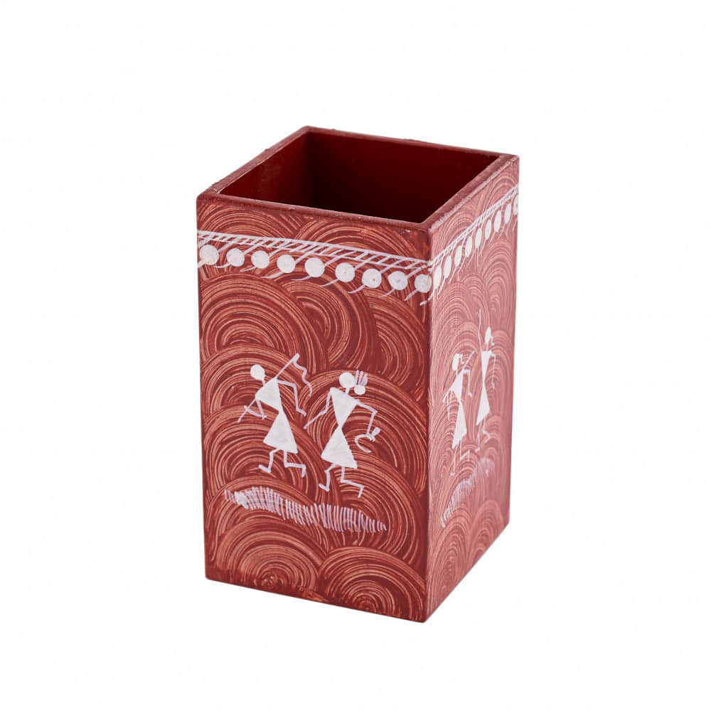 MDF Pen Stand(Square) - photo