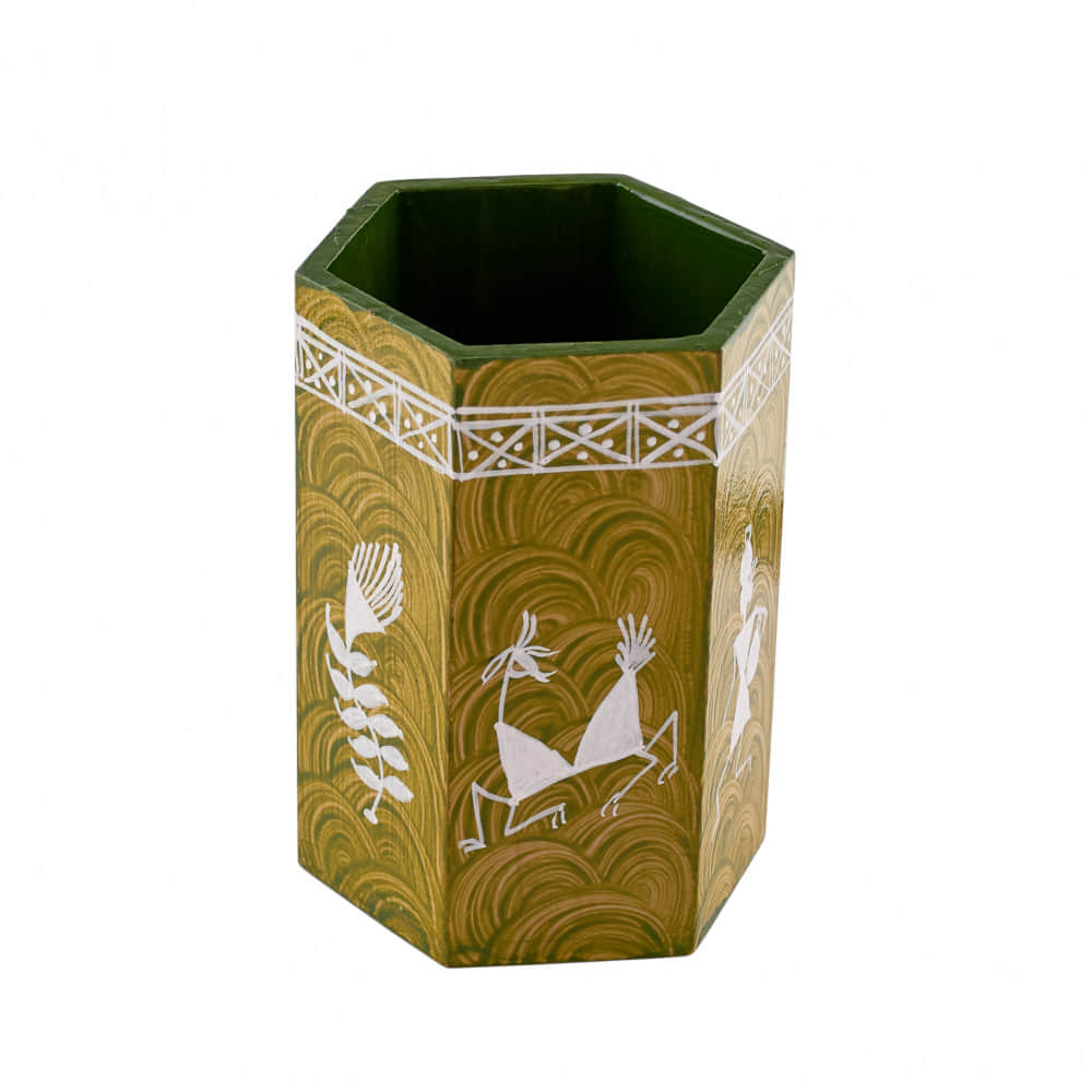 MDF Pen Stand (Hexagonal) - photo