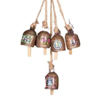 Cow Bell design  Set Of 5 Madhubani - rear_view