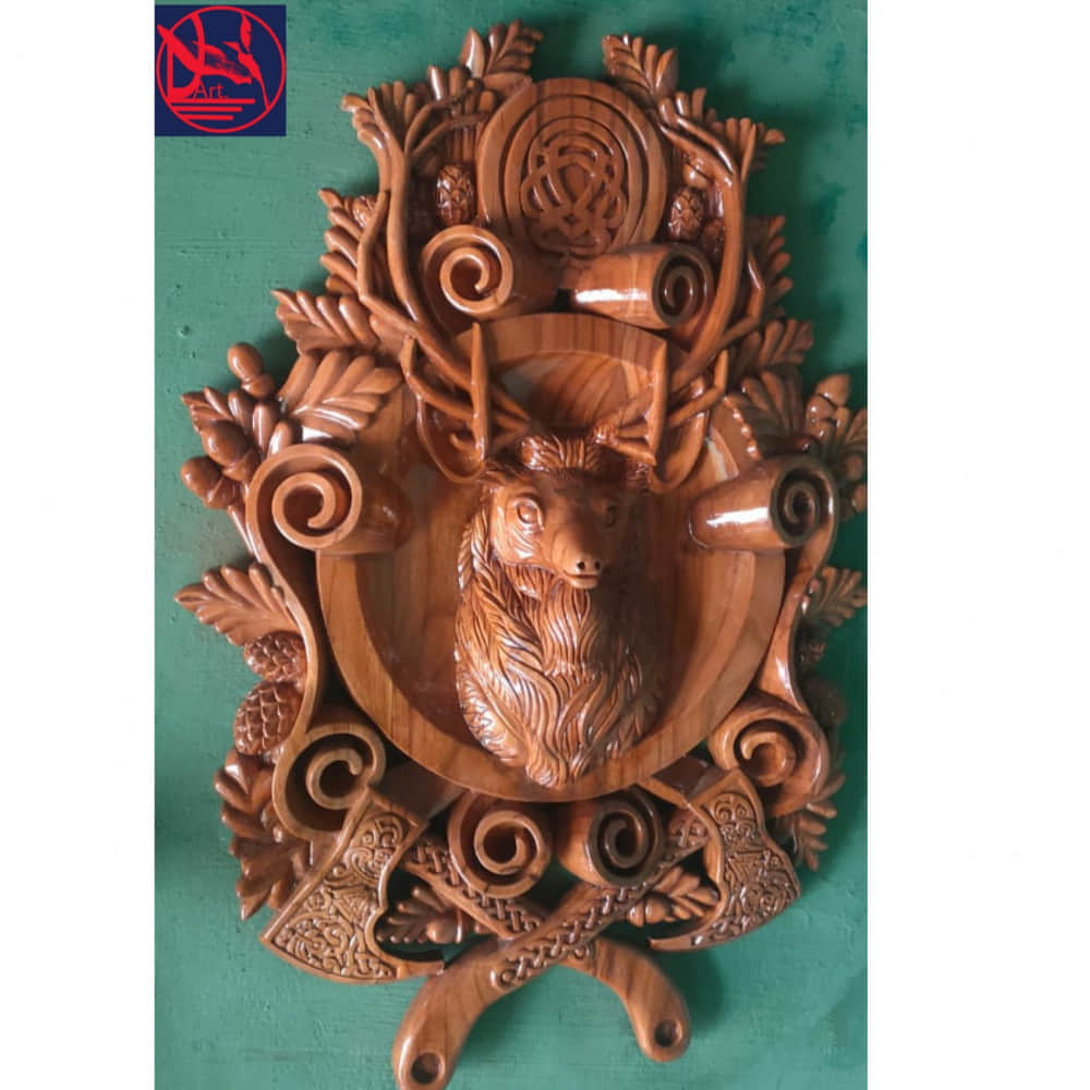 Wooden Deer  36 X  20 Cm - photo