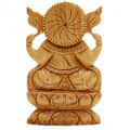 Wooden Ganesh statue Idol 15 cm - right_view