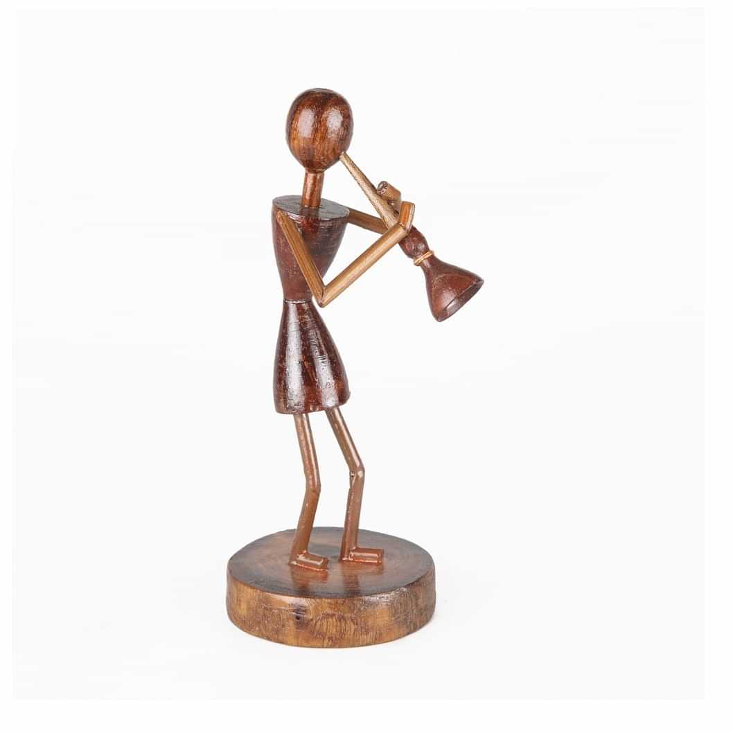 Wooden Statue I Working Woman I Artifact - photo