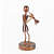 Wooden Statue I Working Woman I Artifact - top_view