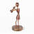 Wooden Statue I Working Woman I Artifact - rear_view