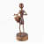 Tribal handicrafts Statue I Tribal Music Player I Tribadya Dhol - rear_view
