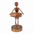 Tribal handicrafts Statue I Tribal Music Player I Adava Dhol - front_view