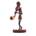Tribal Handicrafts Statue I Tribal Music Player I Tarapkari - rear_view