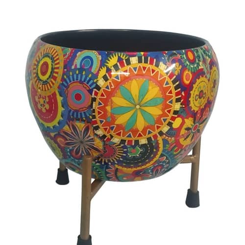 Metal Circle Flower Pot