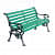 Hazel Cast iron green bench - front_view