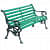 Hazel Cast iron green bench - rear_view