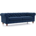 Winchester Fabric 3 Seater Sofa (Cobalt Blue) - left_view