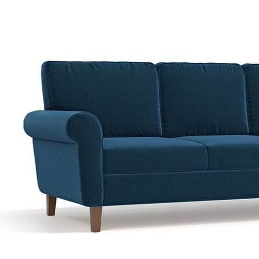 Madison 3 Seater Sofa In Dark Blue Colour - top_view