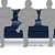 Madison 3 Seater Sofa In Dark Blue Colour - rear_view
