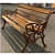Ebony Brown  Iron Bench - rear_view
