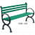 Disc shaped Iron cast Bench - top_view