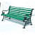 Standard Designed  Iron Cast Bench - top_view