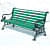 Standard Designed  Iron Cast Bench - rear_view