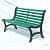 A-Shaped Designed Iron cast Bench - front_view
