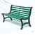 A-Shaped Designed Iron cast Bench - top_view