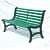 A-Shaped Designed Iron cast Bench - rear_view