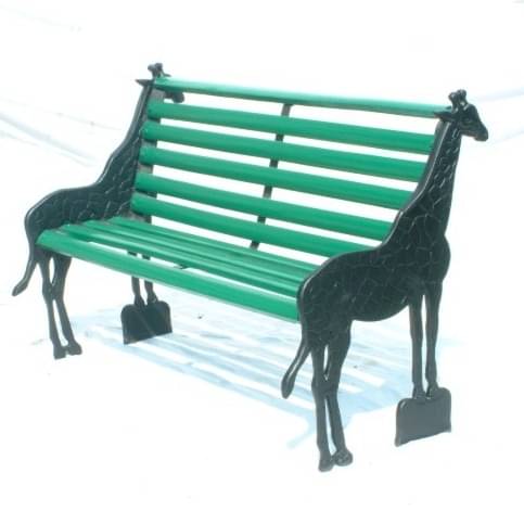 Giraffe shaped Iron Bench