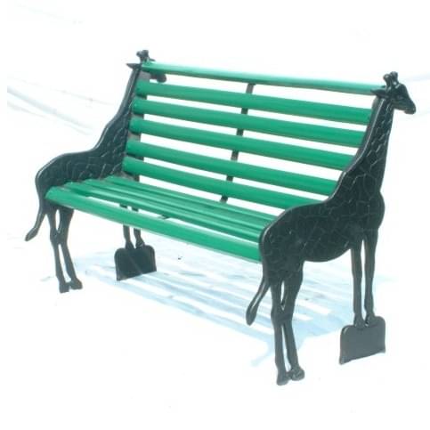 Giraffe shaped Iron Bench