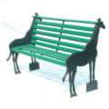 Giraffe shaped Iron Bench - front_view