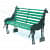 Giraffe shaped Iron Bench - front_view