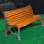 Dusky Brown iron Garden Bench - photo