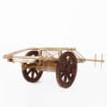 Wooden Bullock Cart I Artifact - rear_view