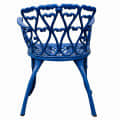 Indigo Blue Iron Garden Chair - rear_view