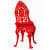 Crimson Red color Iron Chair - photo