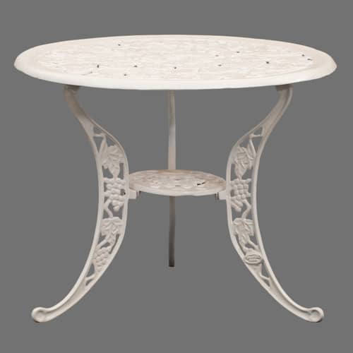 Castle white colored  Iron Table