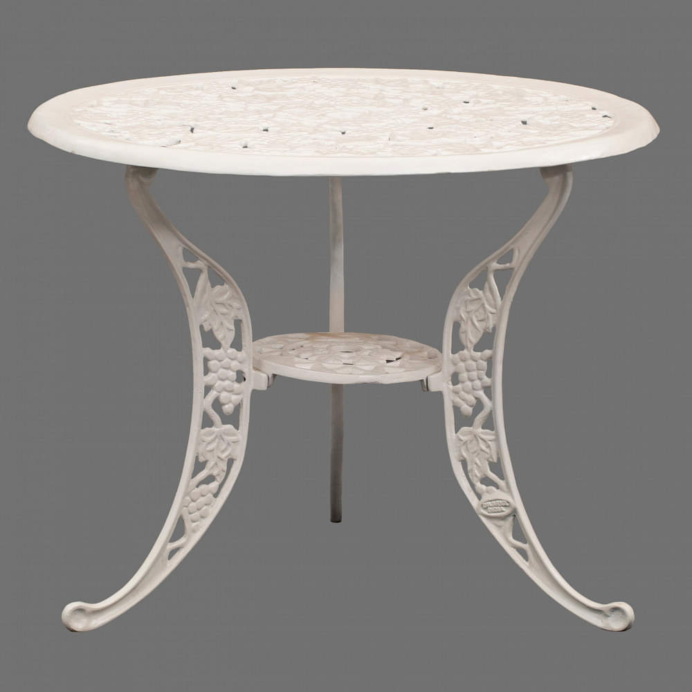 Castle white colored  Iron Table - photo