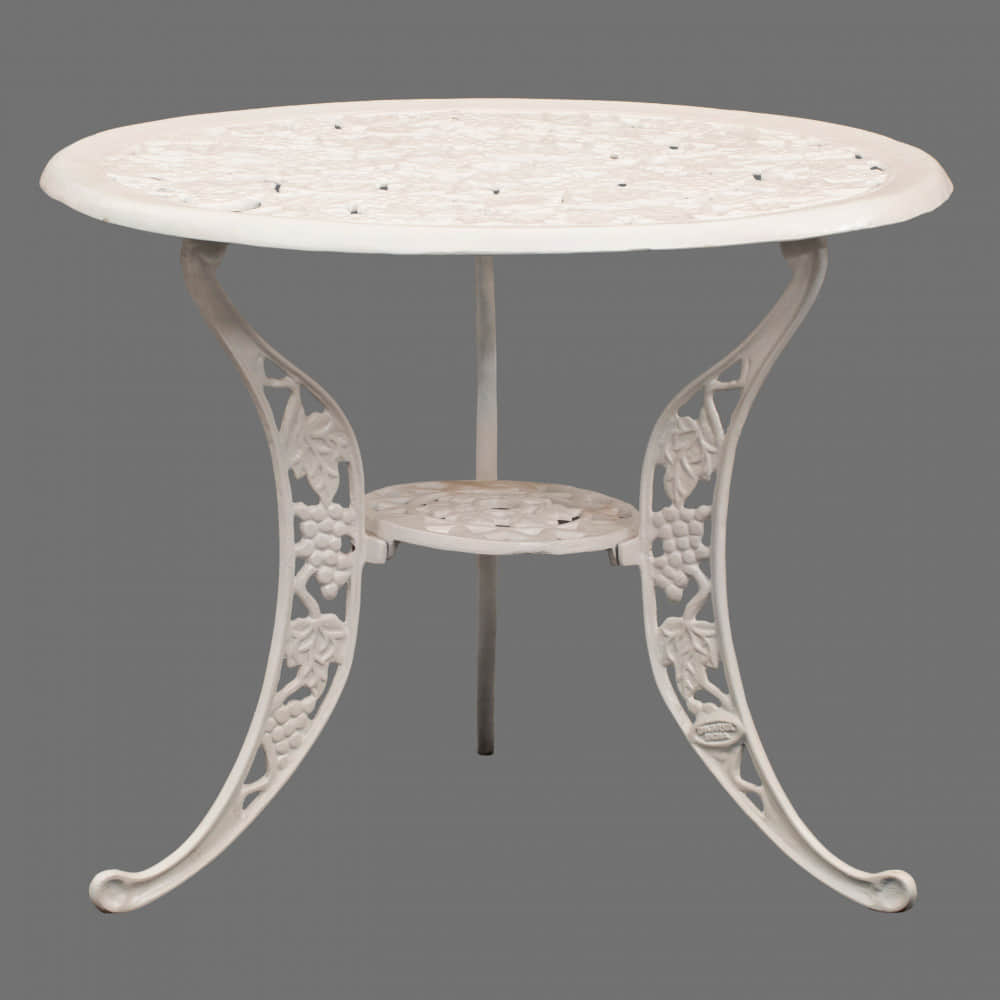 Castle white colored  Iron Table - photo